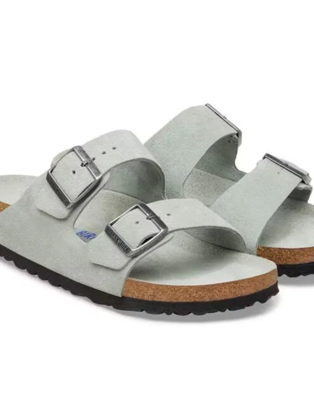 NEW Birkenstock Arizona Soft Footbed Pur Sage Sandals 40 WOmens 9 to 9.5